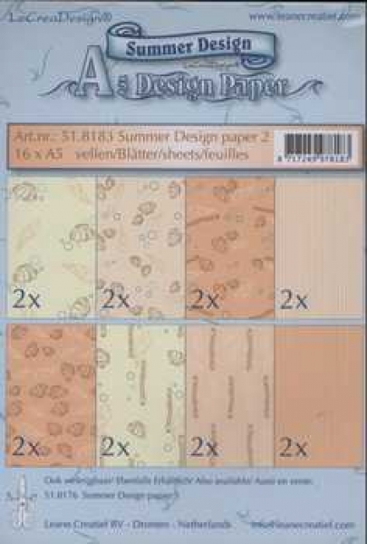 Design Papier-Set Sommer / Wellen